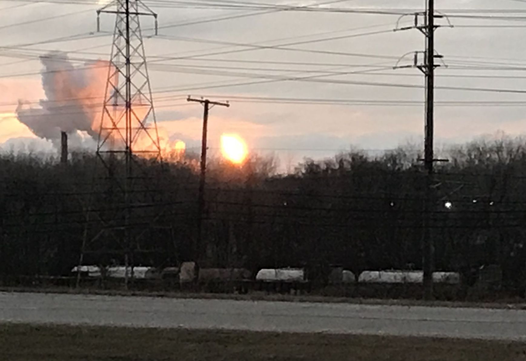 Flames at ArcelorMittal